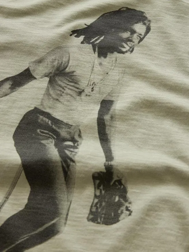 Men John Varvatos Graphic Tees Peter Tosh Tee Sage Brush