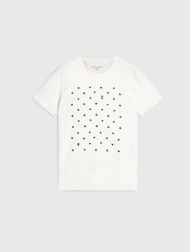 Men John Varvatos Graphic Tees Suits Tee Salt