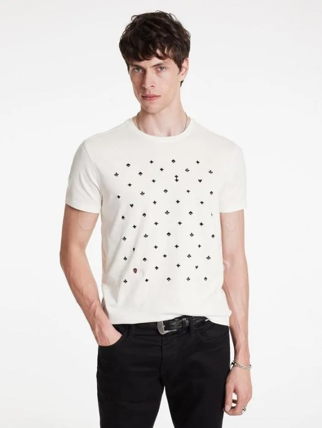 Men John Varvatos Graphic Tees Suits Tee Salt