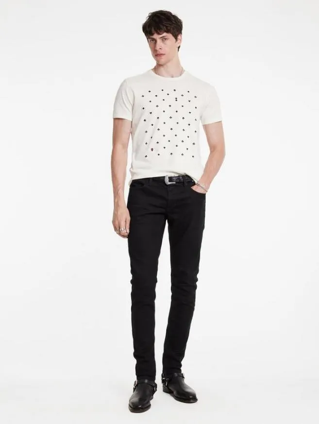 Men John Varvatos Graphic Tees Suits Tee Salt