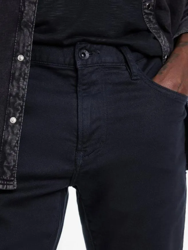 Men John Varvatos Jeans J701 8211 Black Weft Eclipse