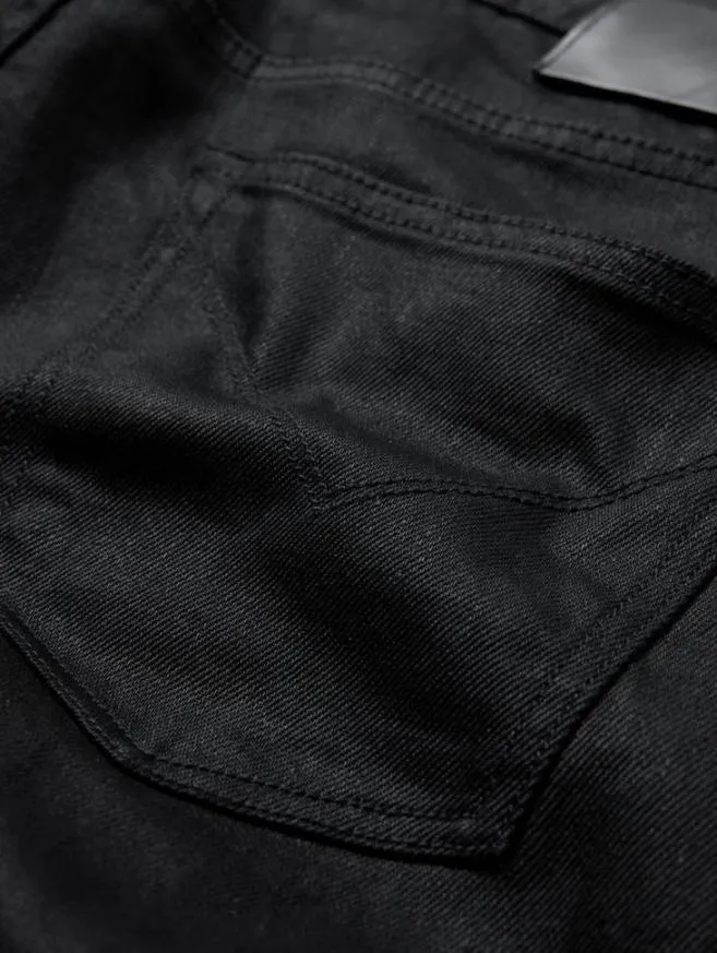 Men John Varvatos Jeans J701 8211 Coated Black Tint