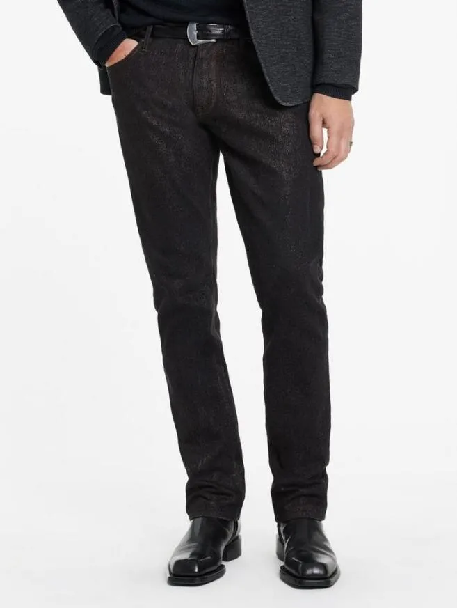 Men John Varvatos Jeans J701 8211 Regular Fit Chocolate