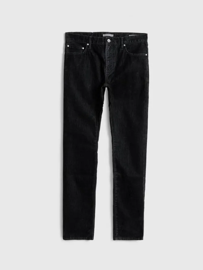 Men John Varvatos Jeans J702 8211 Flocked Denim Black