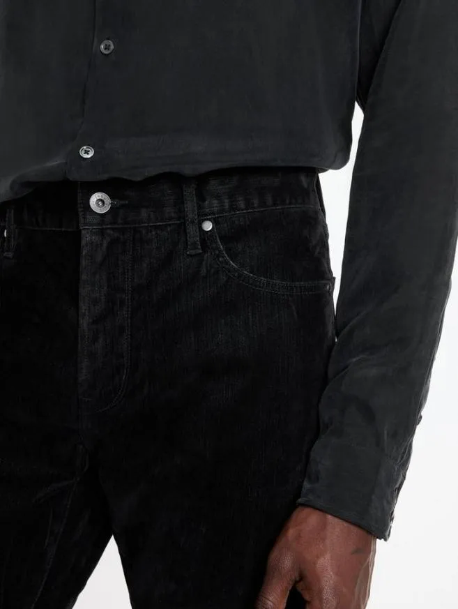 Men John Varvatos Jeans J702 8211 Flocked Denim Black