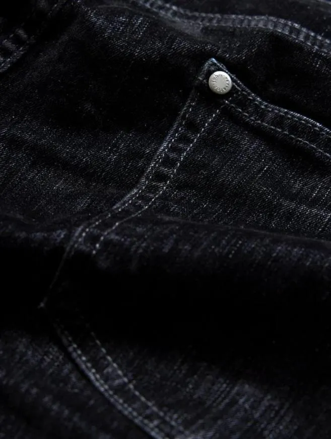 Men John Varvatos Jeans J702 8211 Flocked Denim Black