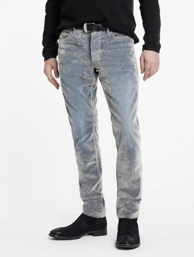 Men John Varvatos Jeans J702 8211 Slim Fit Smoked Pearl Grey