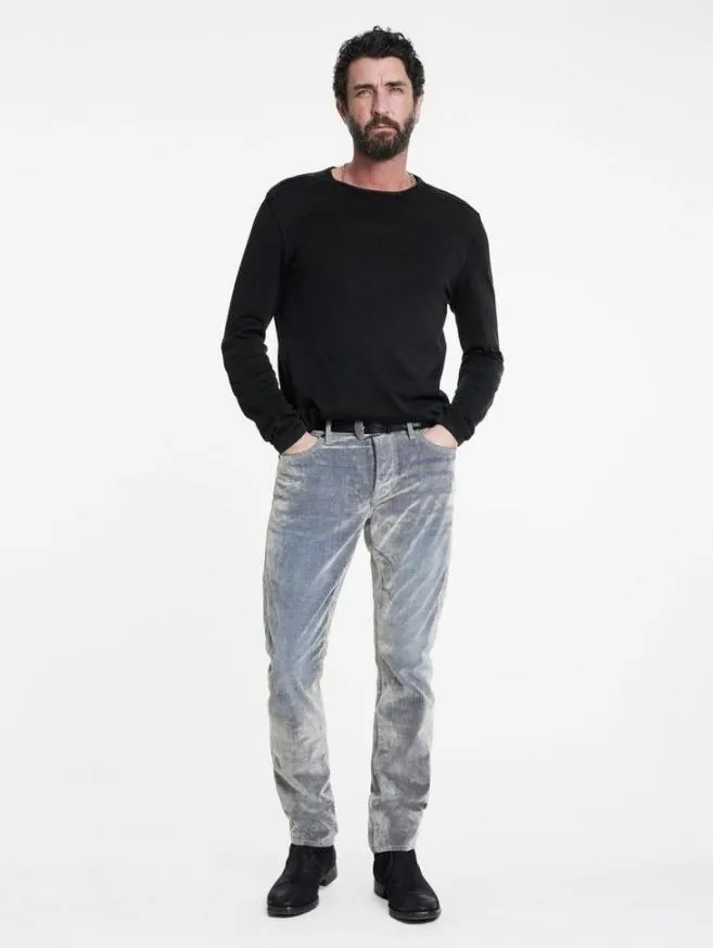 Men John Varvatos Jeans J702 8211 Slim Fit Smoked Pearl Grey