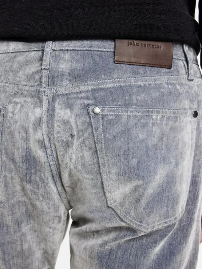 Men John Varvatos Jeans J702 8211 Slim Fit Smoked Pearl Grey
