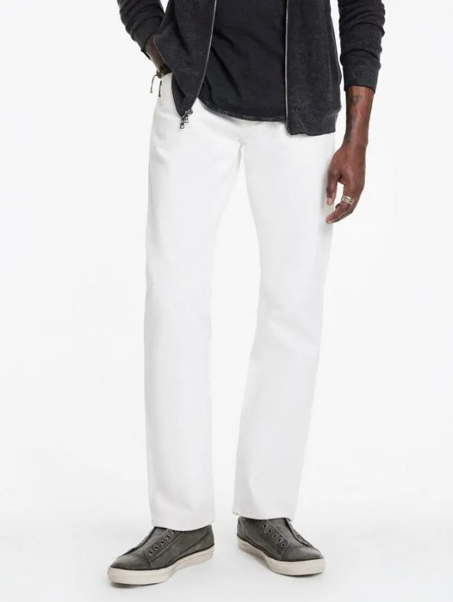 Men John Varvatos Jeans J703 8211 Deacon Wash White