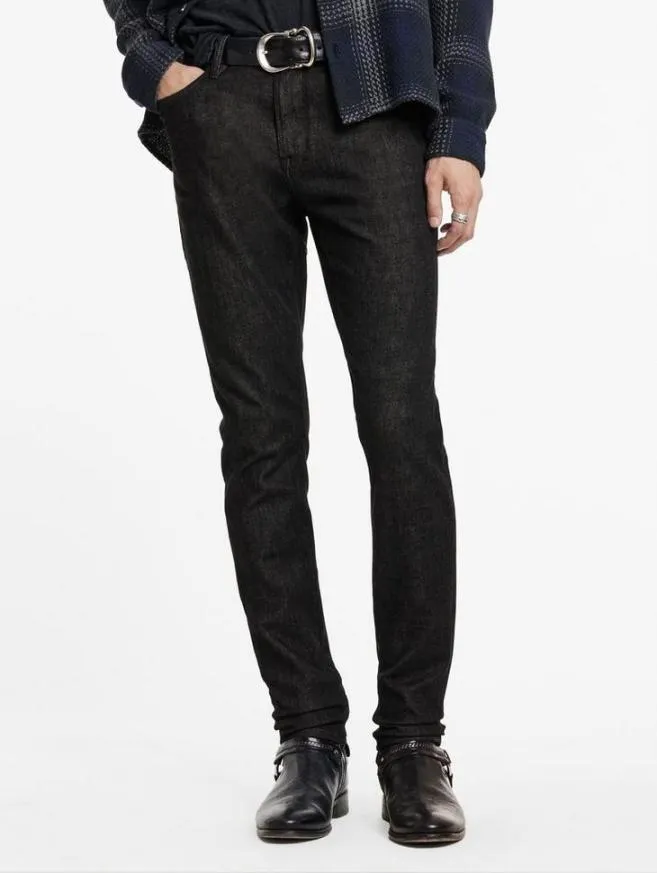 Men John Varvatos Jeans J704 8211 Tapered Fit Dark Grey