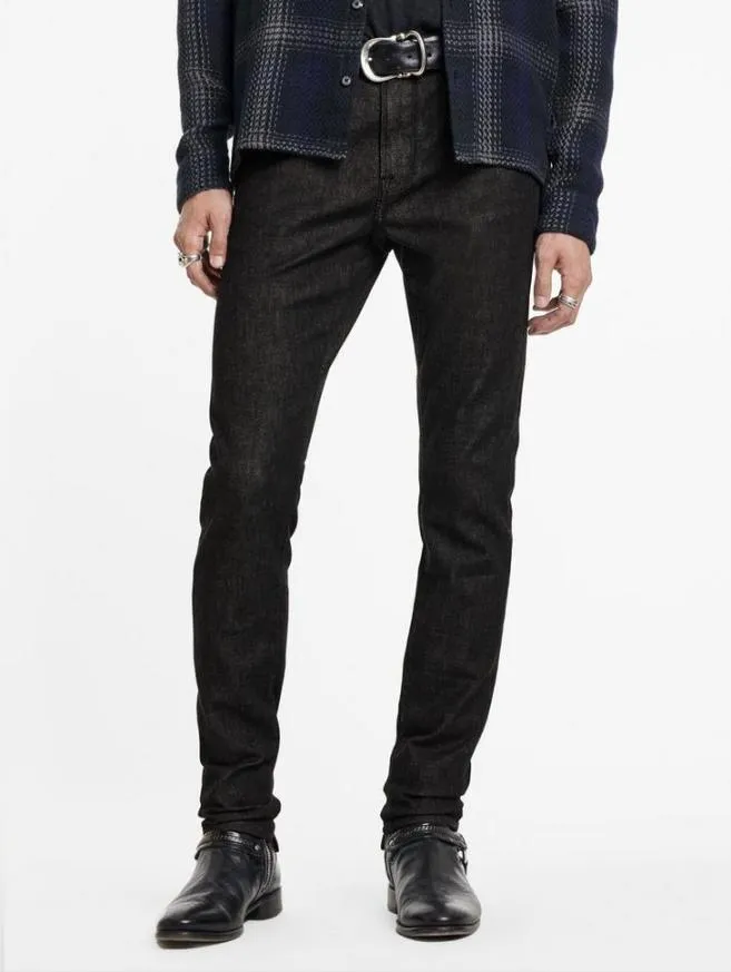 Men John Varvatos Jeans J704 8211 Tapered Fit Dark Grey