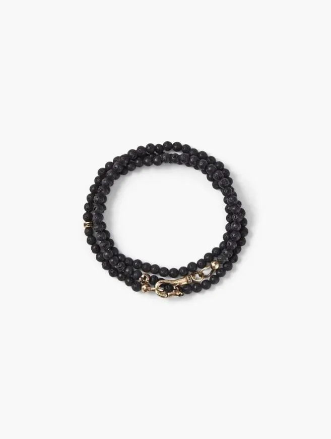 Men John Varvatos Jewelry Beaded Necklace Brume Blk