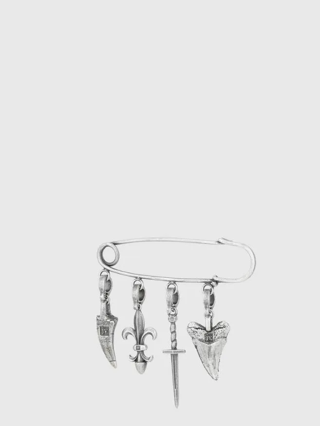Men John Varvatos Jewelry Charm Safety Pin No Color