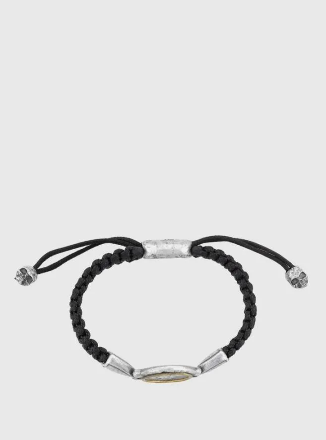 Men John Varvatos Jewelry Corded Mercury Coin Bracelet Silver Men John Varvatos Jewelry Corded Mercury Coin Bracelet Silver