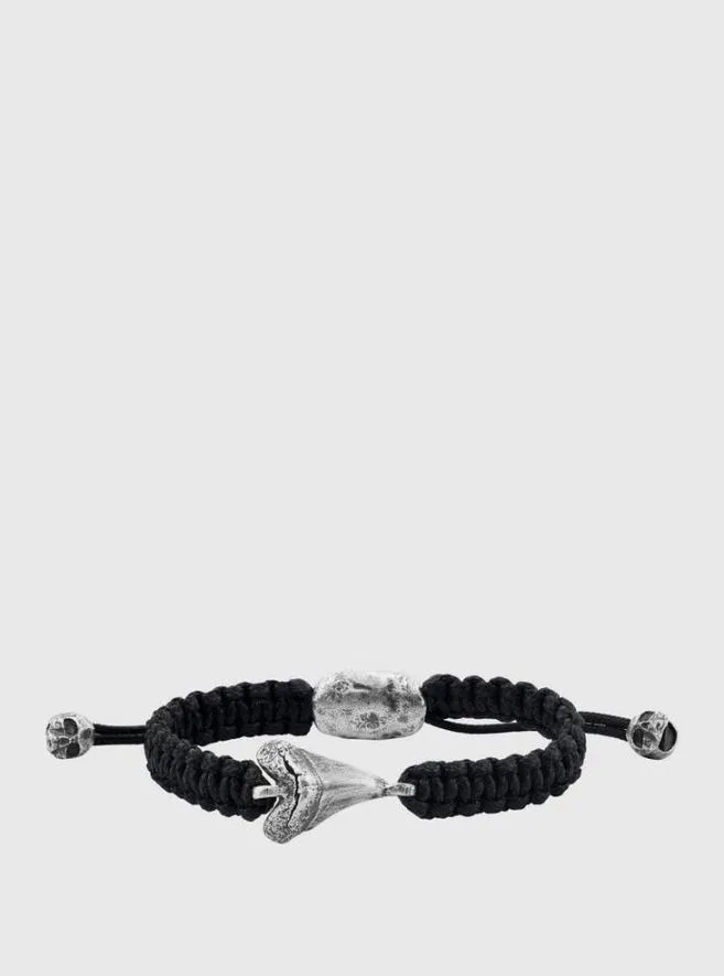 Men John Varvatos Jewelry Corded Shark Tooth Bracelet No Color