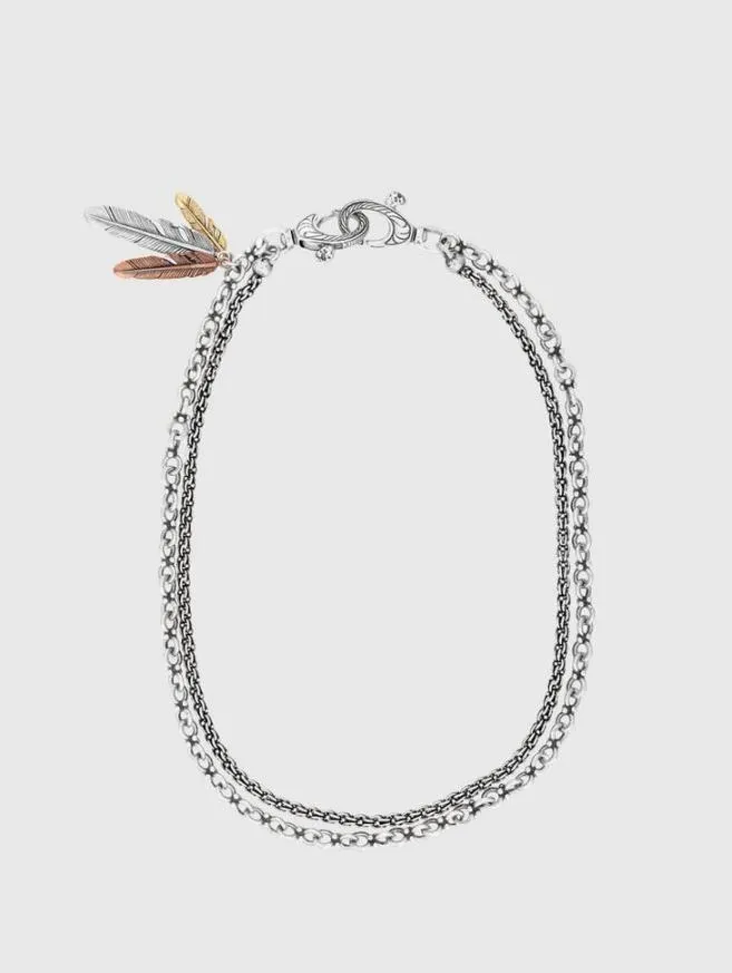Men John Varvatos Jewelry Feather Wallet Chain No Color