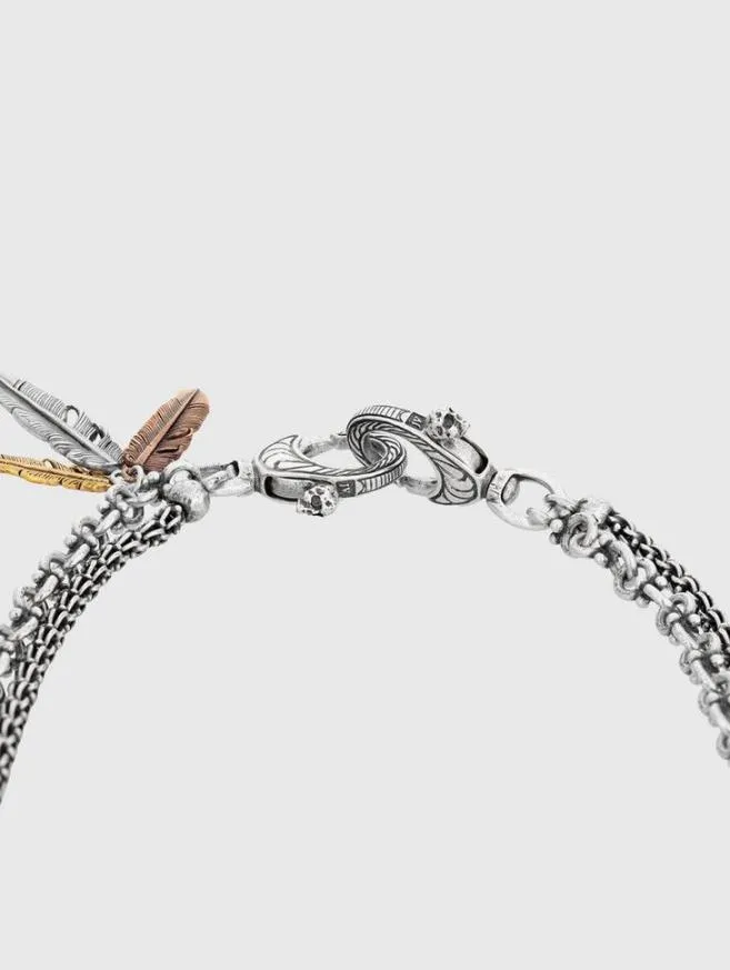 Men John Varvatos Jewelry Feather Wallet Chain No Color