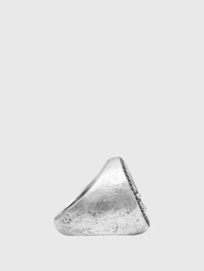 Men John Varvatos Jewelry Fleur De Lis Feature Ring With Black Diamonds No Color
