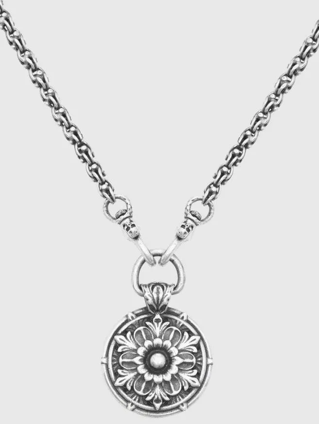 Men John Varvatos Jewelry Floral Pendant Necklace No Color