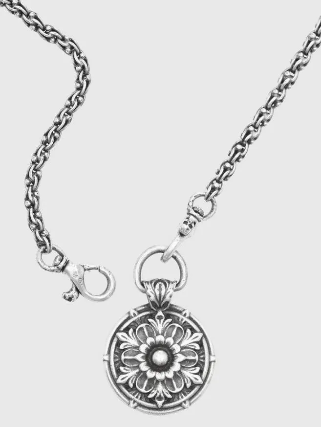 Men John Varvatos Jewelry Floral Pendant Necklace No Color