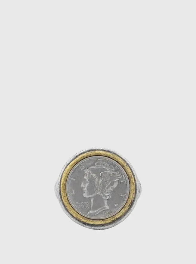 Men John Varvatos Jewelry Mercury Coin Ring No Color