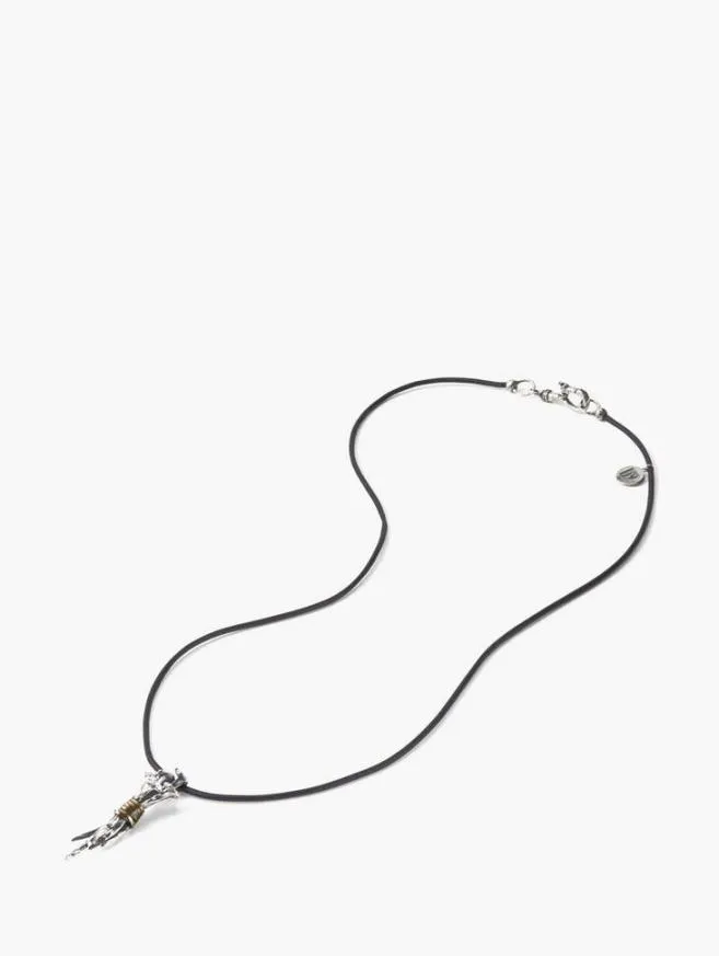 Men John Varvatos Jewelry Nail Pendant Necklace Silver
