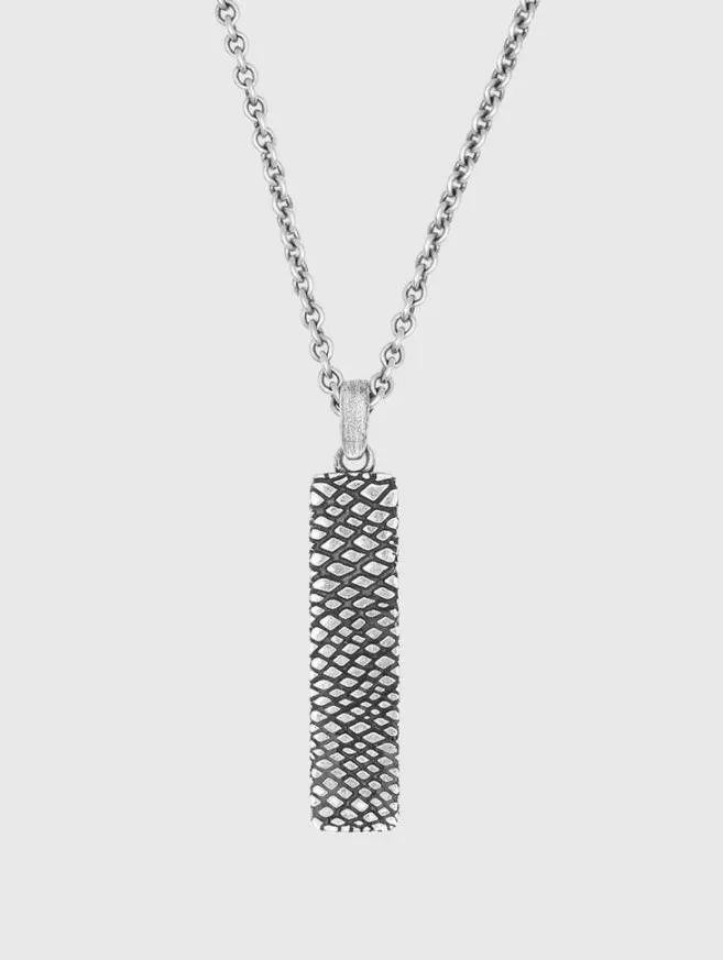 Men John Varvatos Jewelry Snakeskin Pendant Necklace No Color