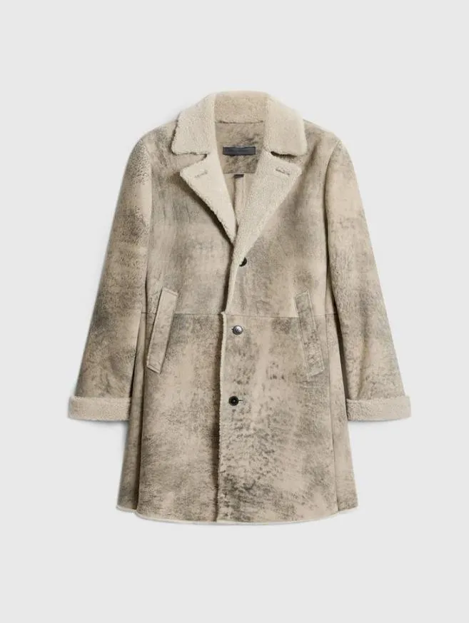 Men John Varvatos Leather Jackets Duncan Coat Cork