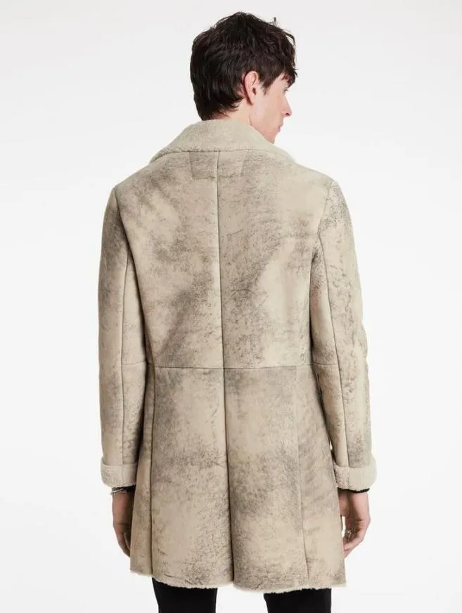 Men John Varvatos Leather Jackets Duncan Coat Cork