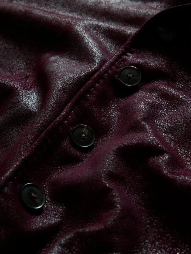 Men John Varvatos Leather Jackets Varick Jacket Dark Plum