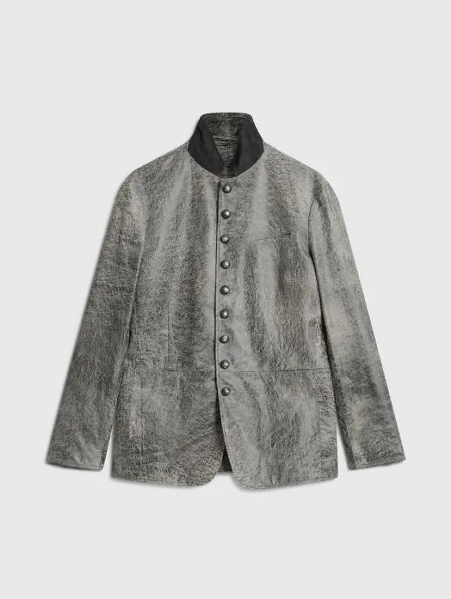 Men John Varvatos Leather Jackets Woodward Jacket Haze