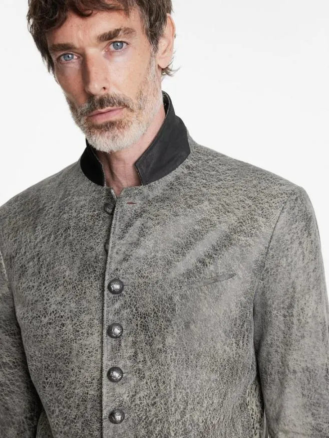 Men John Varvatos Leather Jackets Woodward Jacket Haze