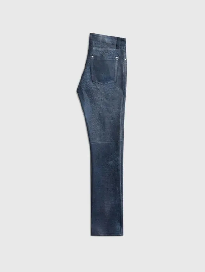 Men John Varvatos Pants The Rocker Leather Jeans Ink