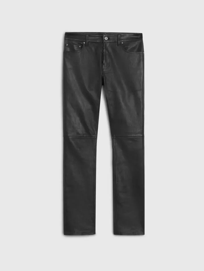 Men John Varvatos Pants The Rocker Leather Pants Black