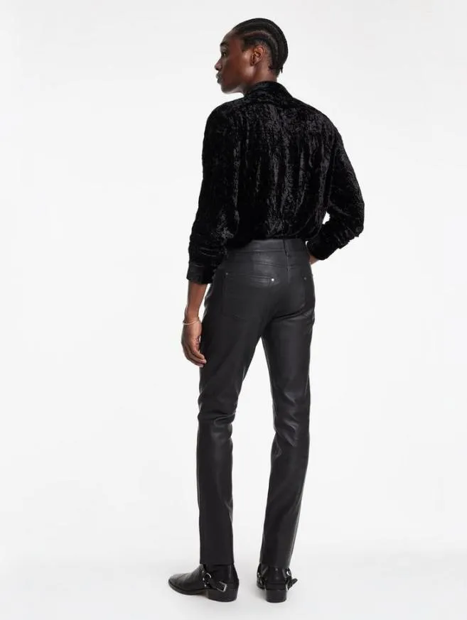 Men John Varvatos Pants The Rocker Leather Pants Black