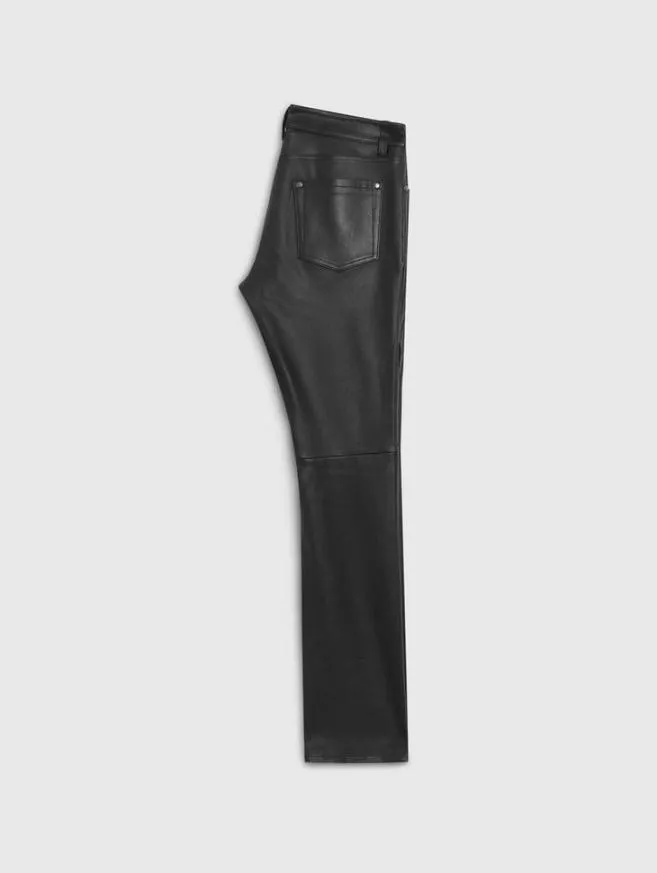 Men John Varvatos Pants The Rocker Leather Pants Black