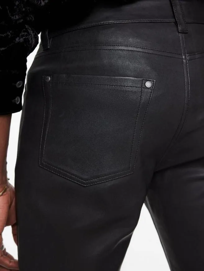 Men John Varvatos Pants The Rocker Leather Pants Black