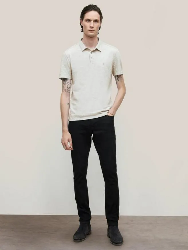 Men John Varvatos Polos Victor Polo Black
