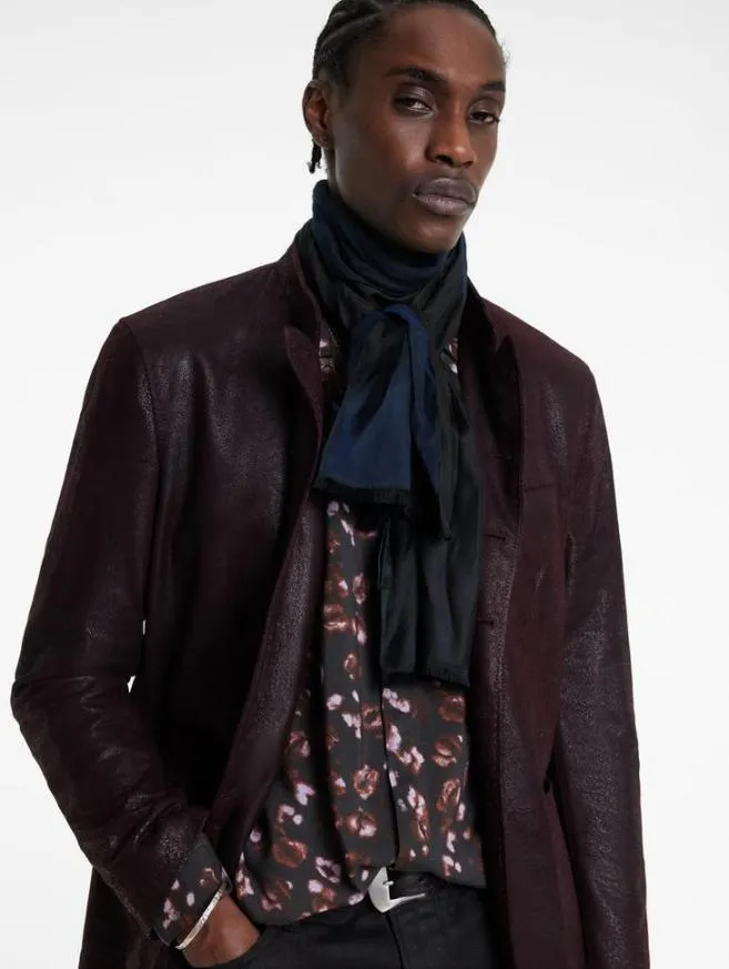 Men John Varvatos Scarves and Ties Ella Scarf Chocolate