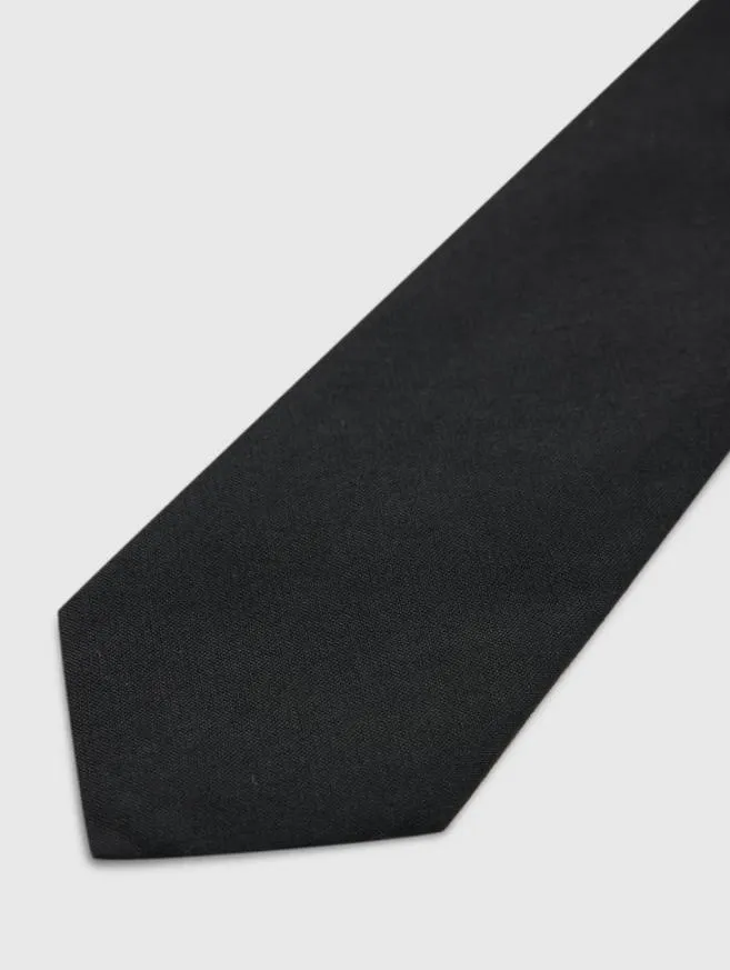 Men John Varvatos Scarves and Ties Leone Slim Tie Black