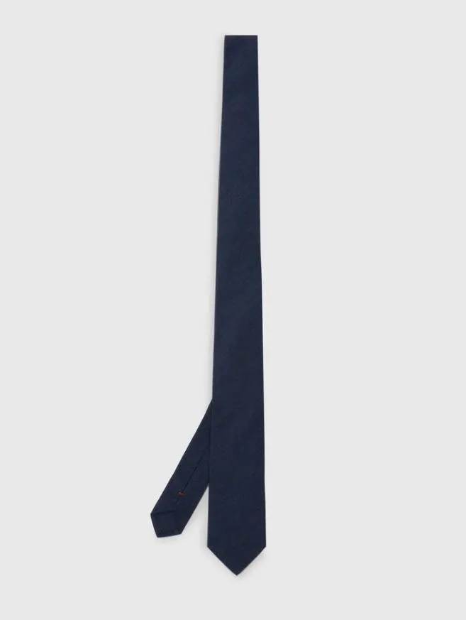 Men John Varvatos Scarves and Ties Leone Slim Tie Dk Steel Htr