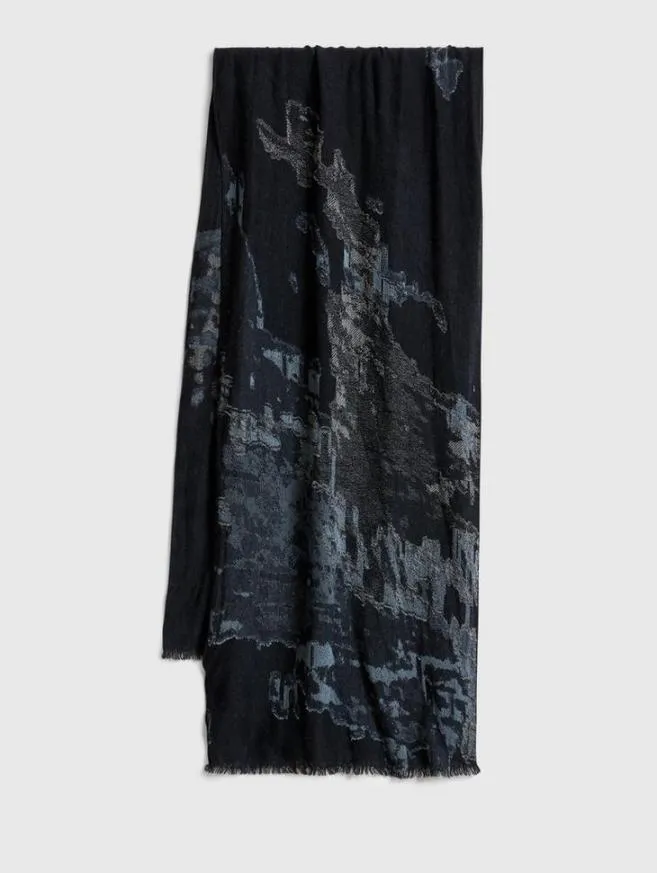 Men John Varvatos Scarves and Ties Reno Scarf Carbon