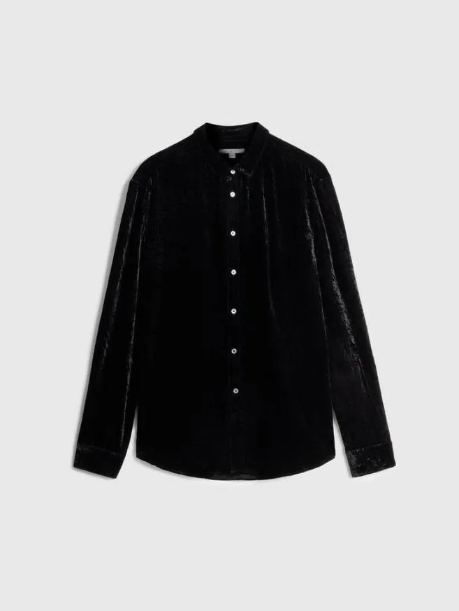 Men John Varvatos Shirts Batik Shirt Black