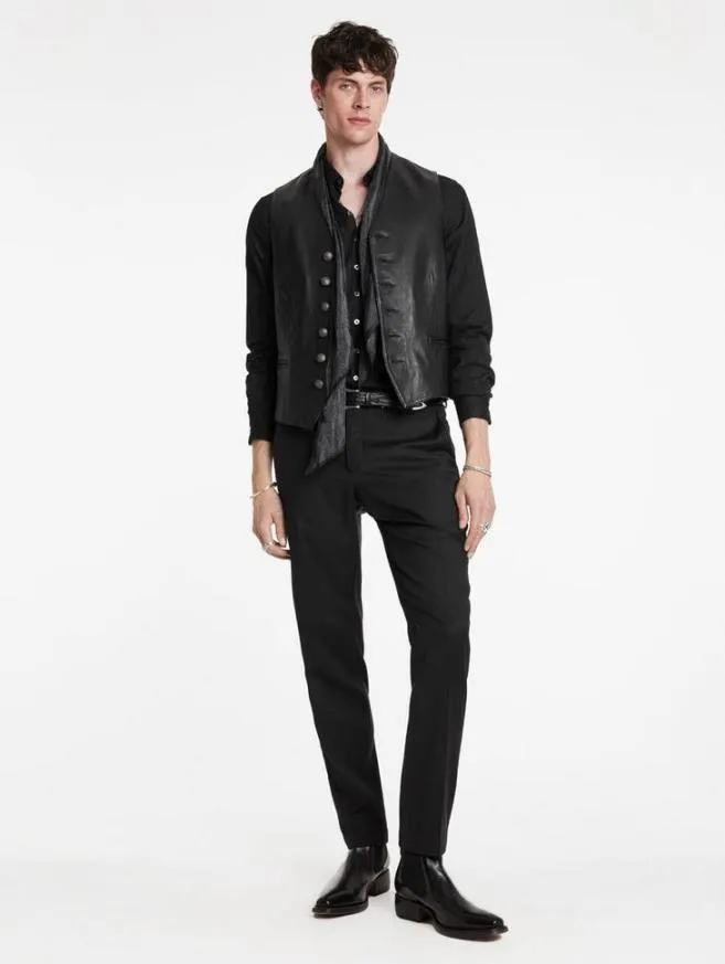 Men John Varvatos Shirts Bucks Shirt Black
