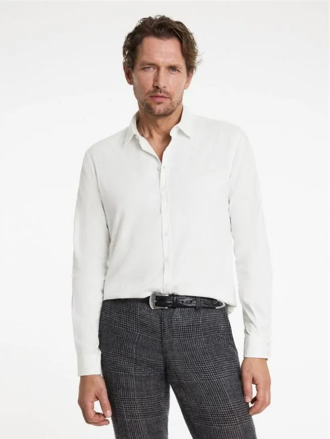 Men John Varvatos Shirts Bucks Shirt White