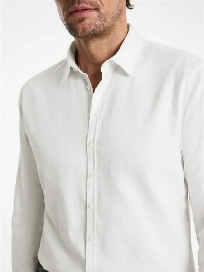 Men John Varvatos Shirts Bucks Shirt White