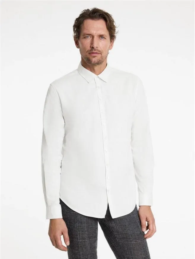 Men John Varvatos Shirts Bucks Shirt White