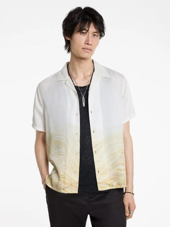 Men John Varvatos Shirts Dan Camp Shirt Hay