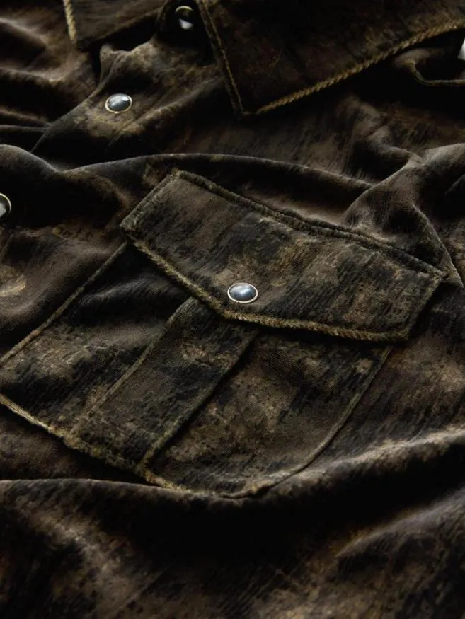Men John Varvatos Shirts Ferentino Shirt Charc Brown